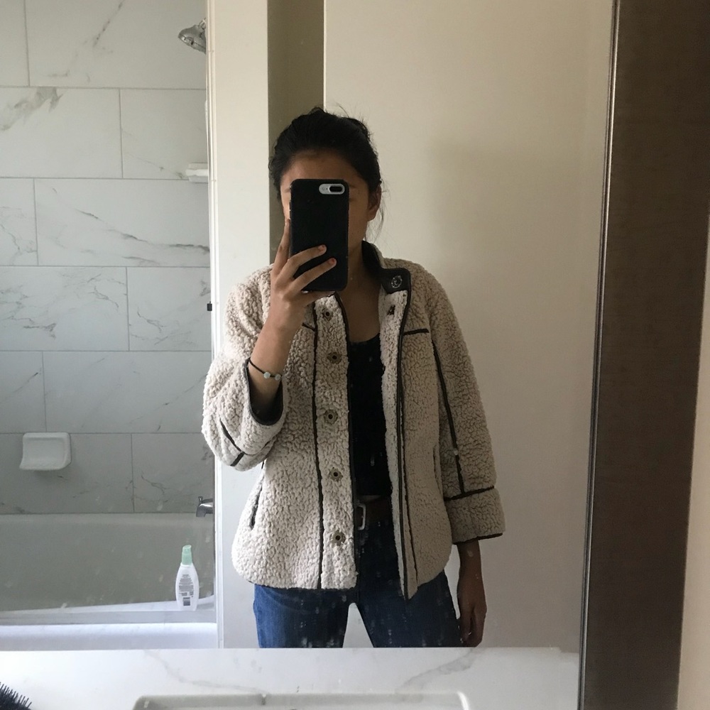 Faux fur mini coat!